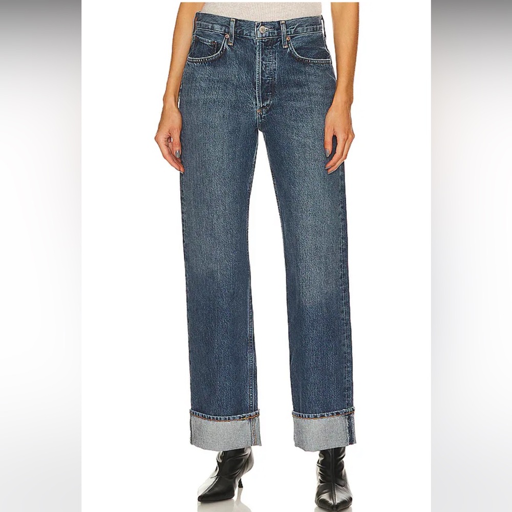 AGOLDE Fran Low Slung Easy Straight Jean
